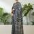 Black fancy ready to wear saree with blouse piece
