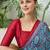 Blue trendy ready pleated saree for party wear