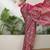 Pink bollywood style ready to drape saree for women