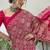 Pink bollywood style ready to drape saree for women