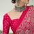 Pink bollywood style ready to drape saree for women