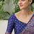 Blue traditional indian ready wear saree with blouse
