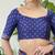 Blue traditional indian ready wear saree with blouse