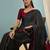 Black casual ready to wear saree for daily wear