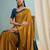 Yellow premium ethnic ready wear saree collection