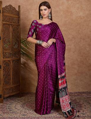 Wine ready to wear saree for weddings and festivals 1