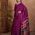 Wine ready to wear saree for weddings and festivals