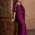 Wine ready to wear saree for weddings and festivals