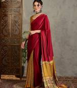 Yellow party wear ready pleated saree collection