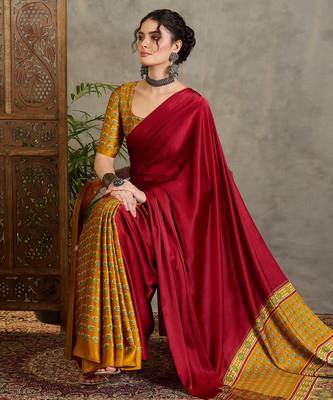 Yellow party wear ready pleated saree collection 4