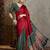 Green designer ready to drape saree for special occasions