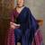 Wine ready to wear saree with fancy unstitched blouse