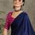 Pink georgette party wear ready to wear saree