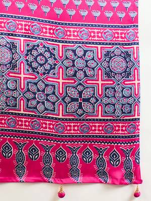 Pink georgette party wear ready to wear saree 4