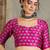 Pink georgette party wear ready to wear saree