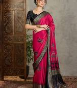 Red ethnic women's ready made saree collection