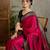 Red ethnic women's ready made saree collection