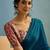Blue easy drape ready to wear saree for women