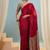 Red premium party wear ready pleated saree