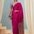 Pink women's ready made saree for wedding functions