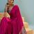 Pink women's ready made saree for wedding functions
