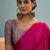 Pink women's ready made saree for wedding functions