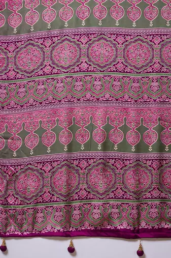 Wine ready to drape saree with unstitched designer blouse