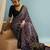 Black fancy party wear ready made saree collection