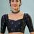 Black fancy party wear ready made saree collection