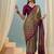 Wine traditional festival ready to wear saree