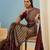 Wine traditional festival ready to wear saree