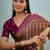 Wine traditional festival ready to wear saree