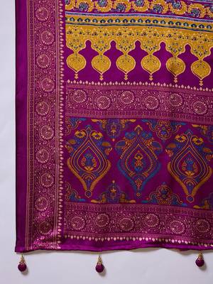 Wine traditional festival ready to wear saree 4
