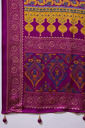 Wine traditional festival ready to wear saree