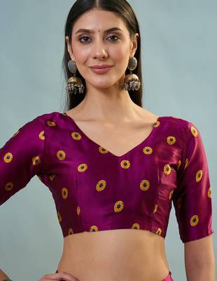 Wine traditional festival ready to wear saree 5