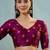 Wine traditional festival ready to wear saree