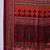 Red ready made saree with premium unstitched blouse