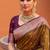 Mahendi  soft banarasi silk blend saree with zari weaving meenakari design