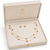 jewellers freshwater pearl necklace and earring set, multi-colour, double strand chain, stud earrings