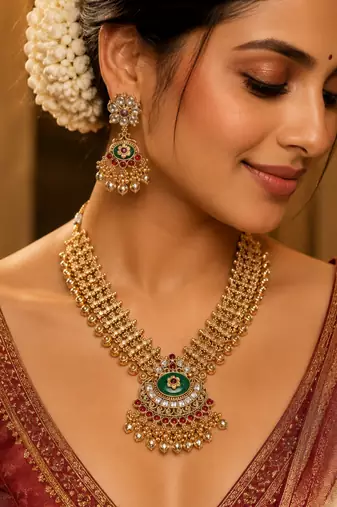 Ratnamandala Regal Temple Necklace