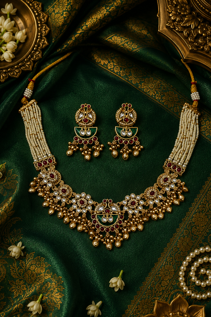 Ratnapushpa Sovereign Temple Necklace