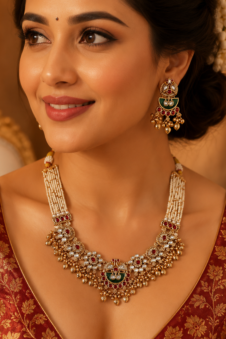 Ratnapushpa Sovereign Temple Necklace