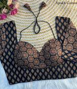Black cotton blouse for women designer saree blouse