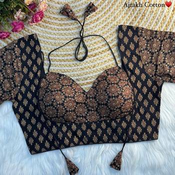 Black cotton blouse for women designer saree blouse 2