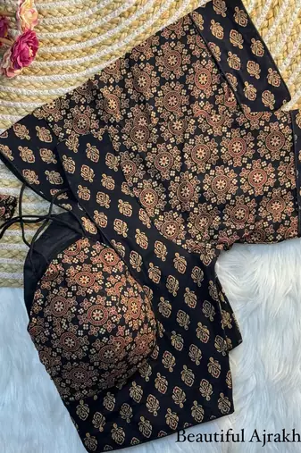 Black cotton blouse for women designer saree blouse