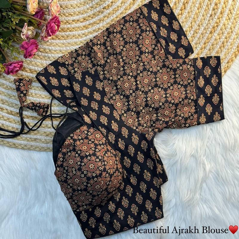 Black cotton blouse for women designer saree blouse
