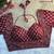 Maroon cotton blouse for women embroidery saree blouse