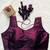 Wine satin blouse for women embroidery saree blouse
