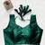 Green satin blouse for women thread saree blouse