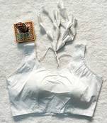 White satin blouse for women elegant saree blouse
